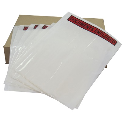 100 x A4 Printed Document Enclosed Wallets 230mm x 330mm